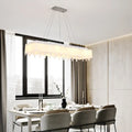 Modern rectangular adjustable acrylic led island light dining room