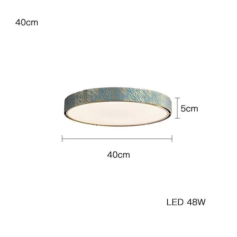Modern rectangular blue copper crystal led chandelier dining room