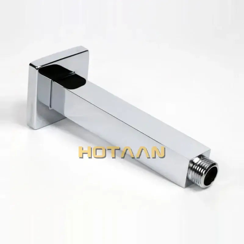Modern rectangular chrome brass shower arm bathroom wall mount