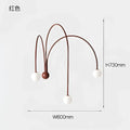 Modern red and white branch glass pendant lights for living room
