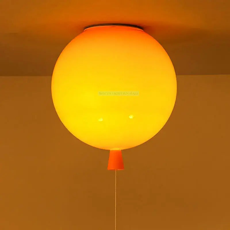 Modern red balloon ball lampshade – children’s room ceiling light
