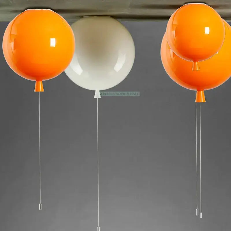 Modern red balloon ball lampshade – children’s room ceiling light