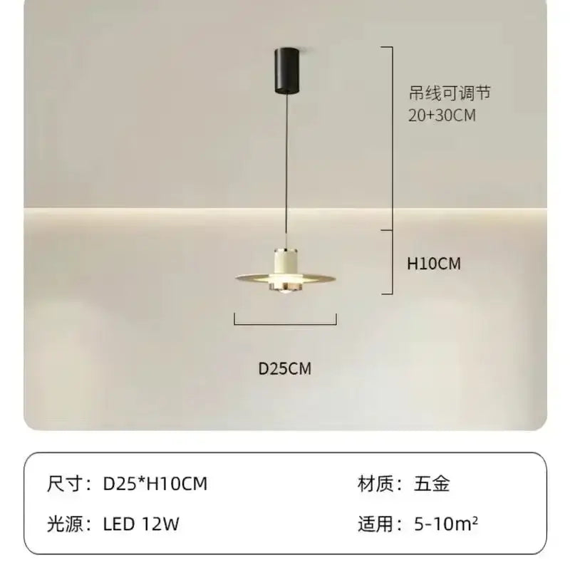 Modern red umbrella pendant lamp for dining room living room decor