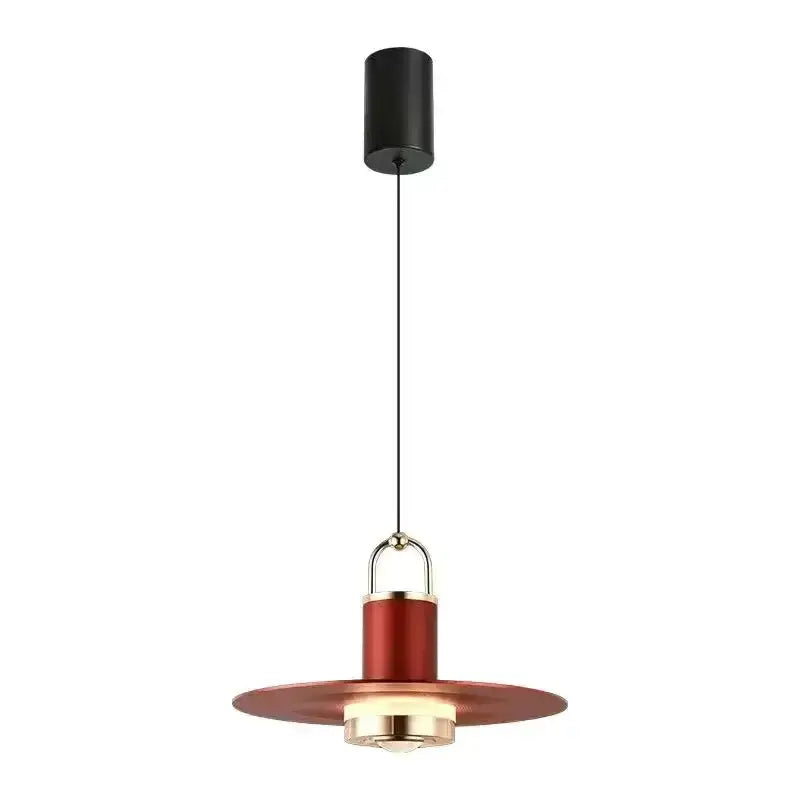 Modern red umbrella pendant lamp for dining room living room decor