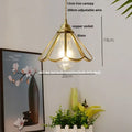Modern ribbed blue glass led pendant lamp dining room lighting