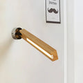 Modern rotatable beige wood wall light bedroom led fixture