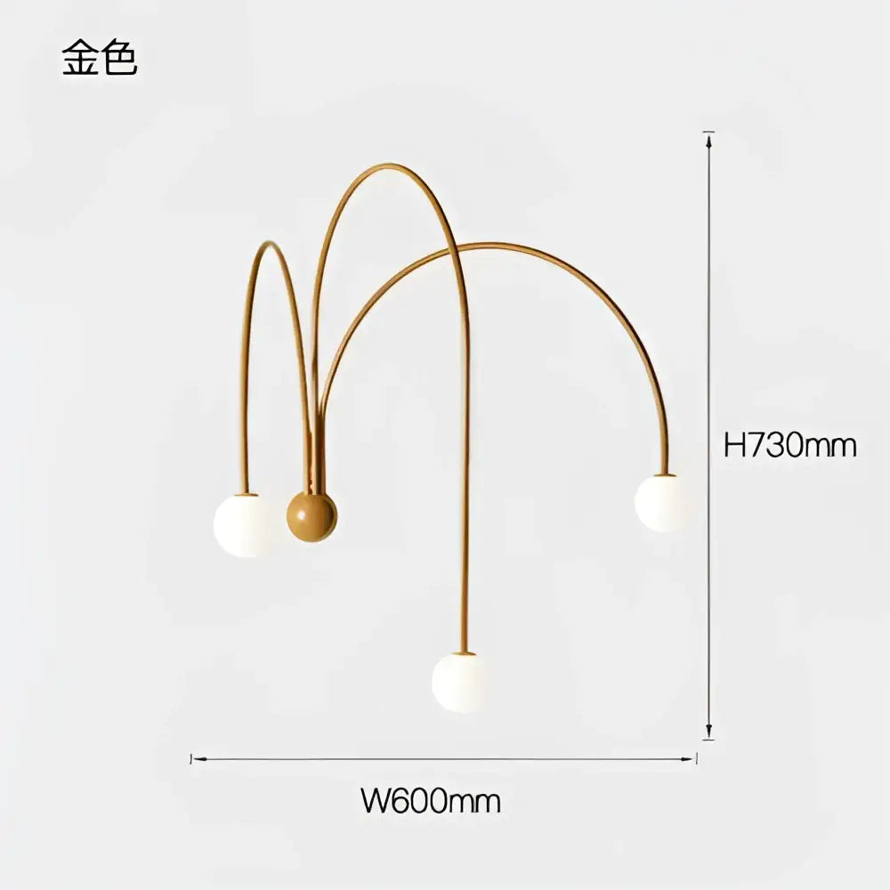 Modern rust decorbites branch glass wall lamps bedroom sconce