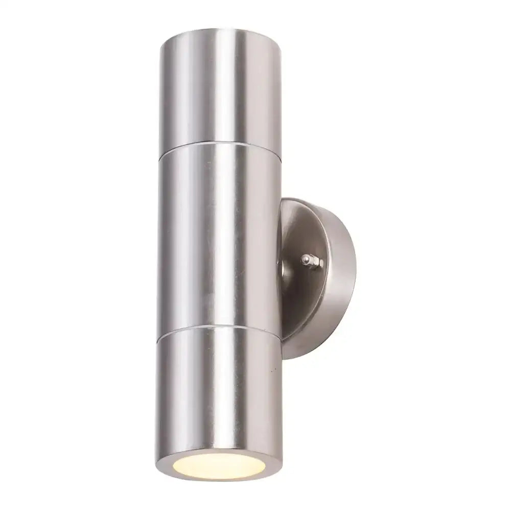 Modern silver cylindrical wall sconces outdoor minimalist light