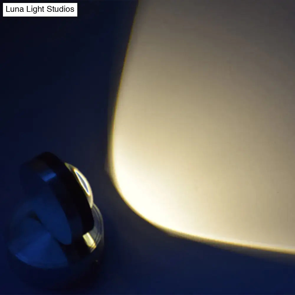 Modern silver finish crystal wall sconce – warm & white bedroom light