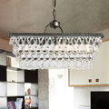 Modern silver teardrop crystal ceiling light for living room 220v-240v