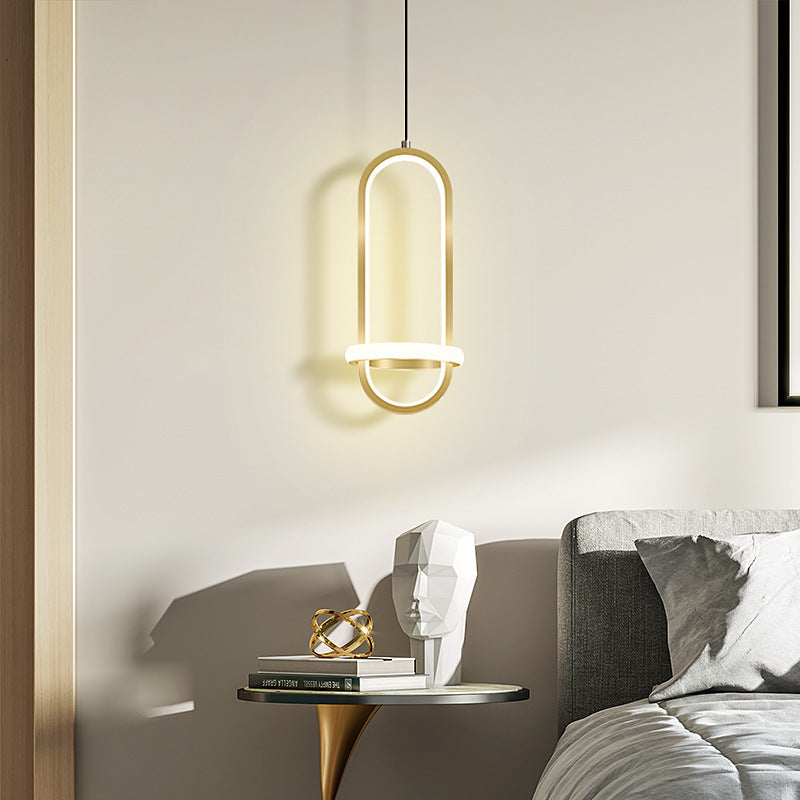 ثريا حديثة بسيطة بإضاءة LED لغرفة النوم بجانب السرير على الطراز الإسكندنافي بتصميم إبداعي وشخصي