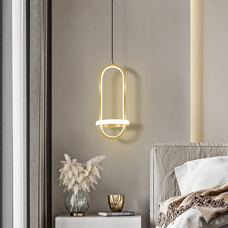 ثريا حديثة بسيطة بإضاءة LED لغرفة النوم بجانب السرير على الطراز الإسكندنافي بتصميم إبداعي وشخصي