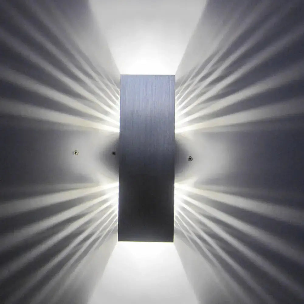 Modern slotted aluminum led wall sconce lamp living room light