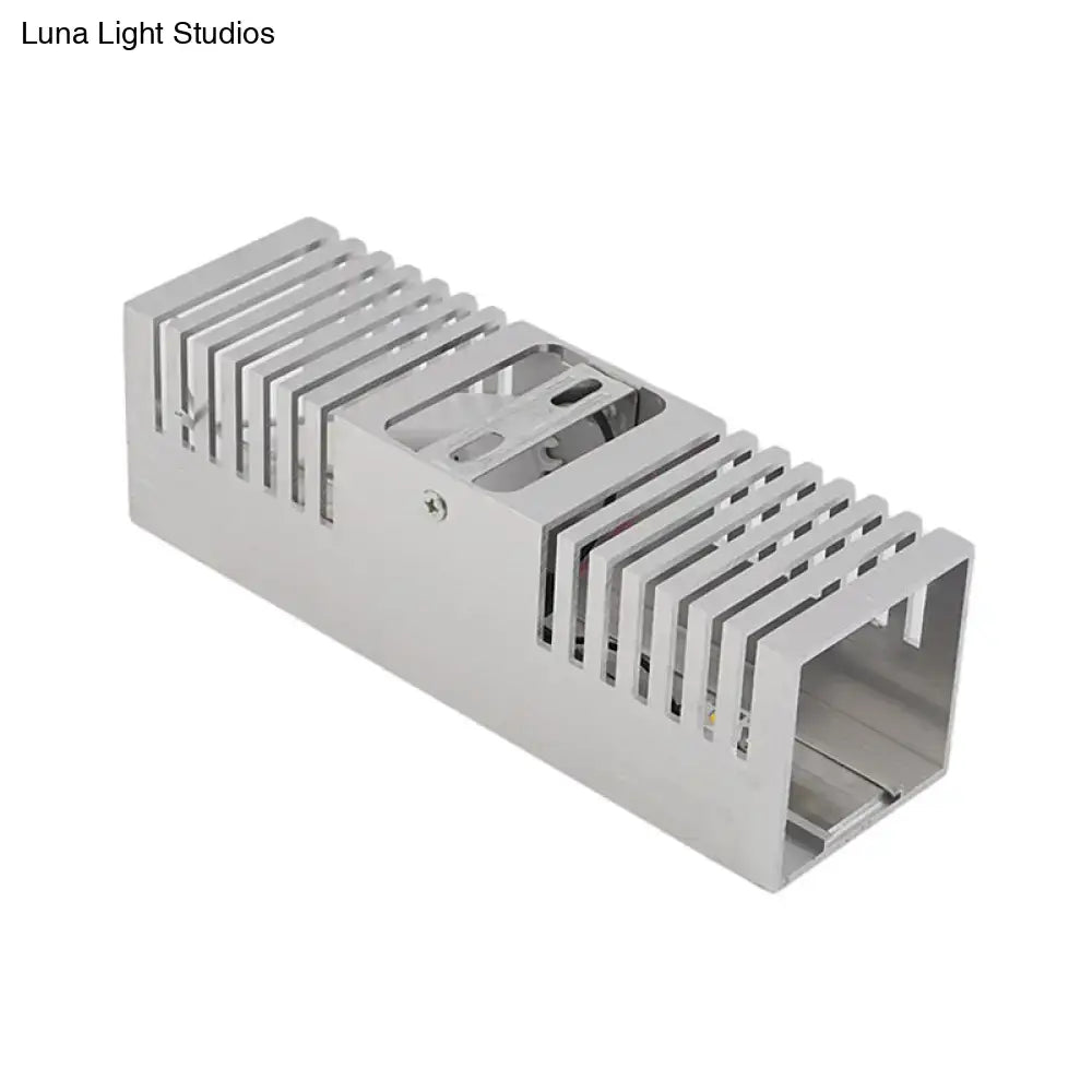 Modern slotted aluminum led wall sconce lamp living room light