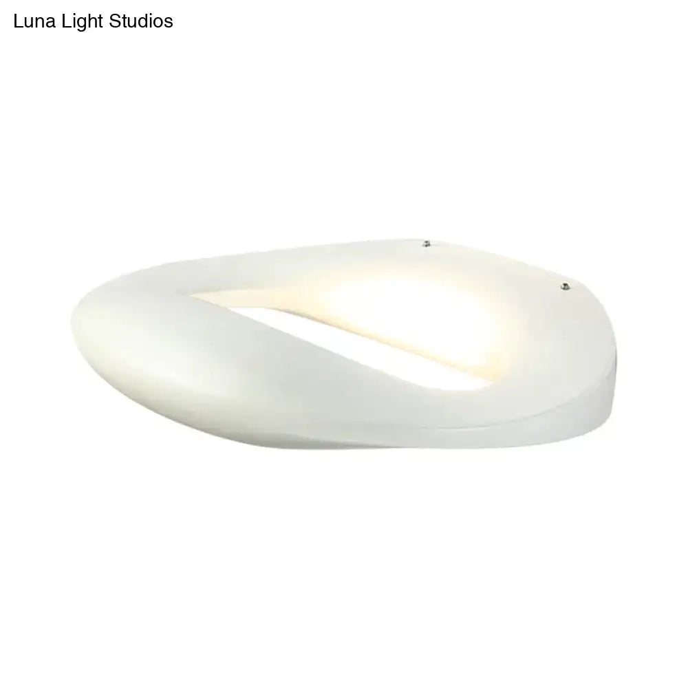 Modern smiling face black & white led wall lamp corridor light