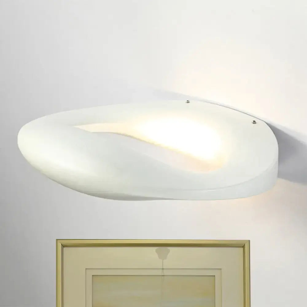 Modern smiling face black & white led wall lamp corridor light