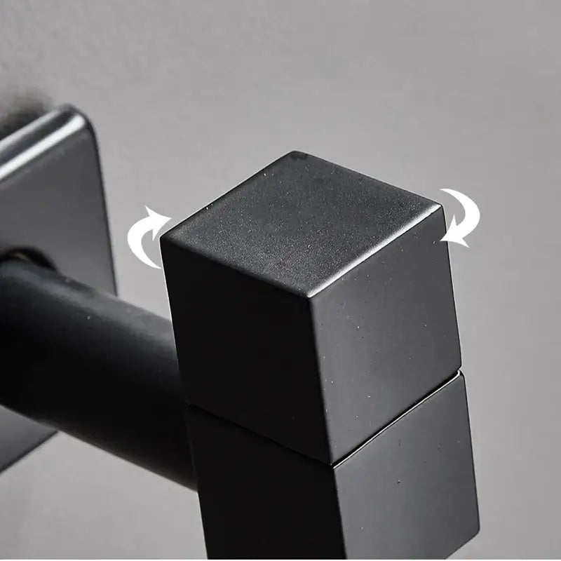 Modern square black wall mount washing machine tap garden faucet
