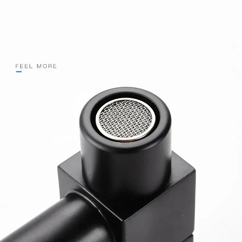 Modern square black wall mount washing machine tap garden faucet