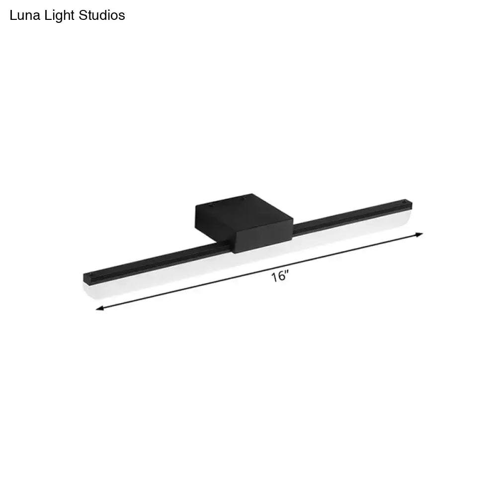 Modern style black & white led wall light bedroom linear sconce