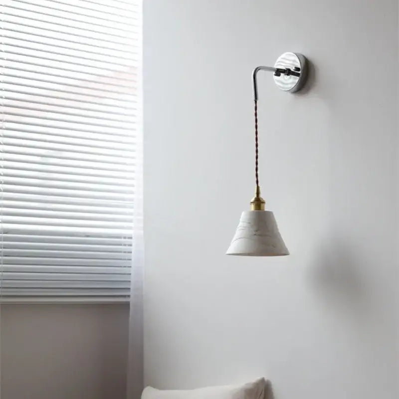 Modern sunset glass led wall sconce bedroom brass lamp