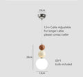 Modern terracotta & sage green pendant lights living room glass globe