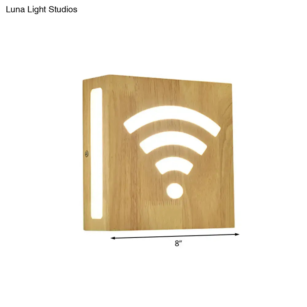 Modern tree pattern bamboo wall light bedroom direct wired electric