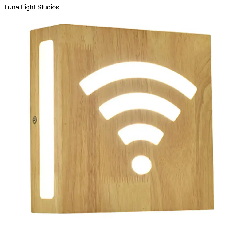 Modern tree pattern bamboo wall light bedroom direct wired electric
