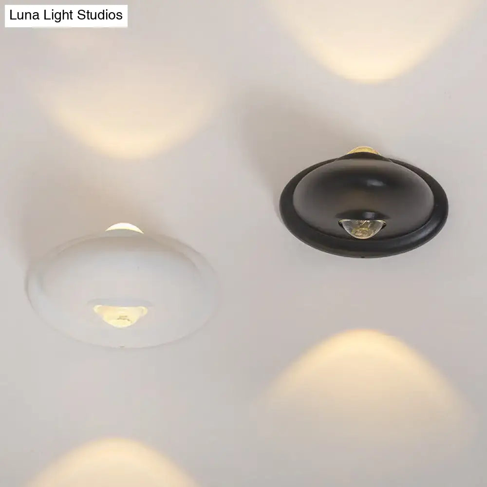 Modern triangle white and chrome bedroom wall sconce lamp