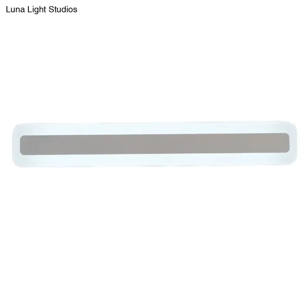 Modern ultrathin bar shaped white led wall sconce bedroom light