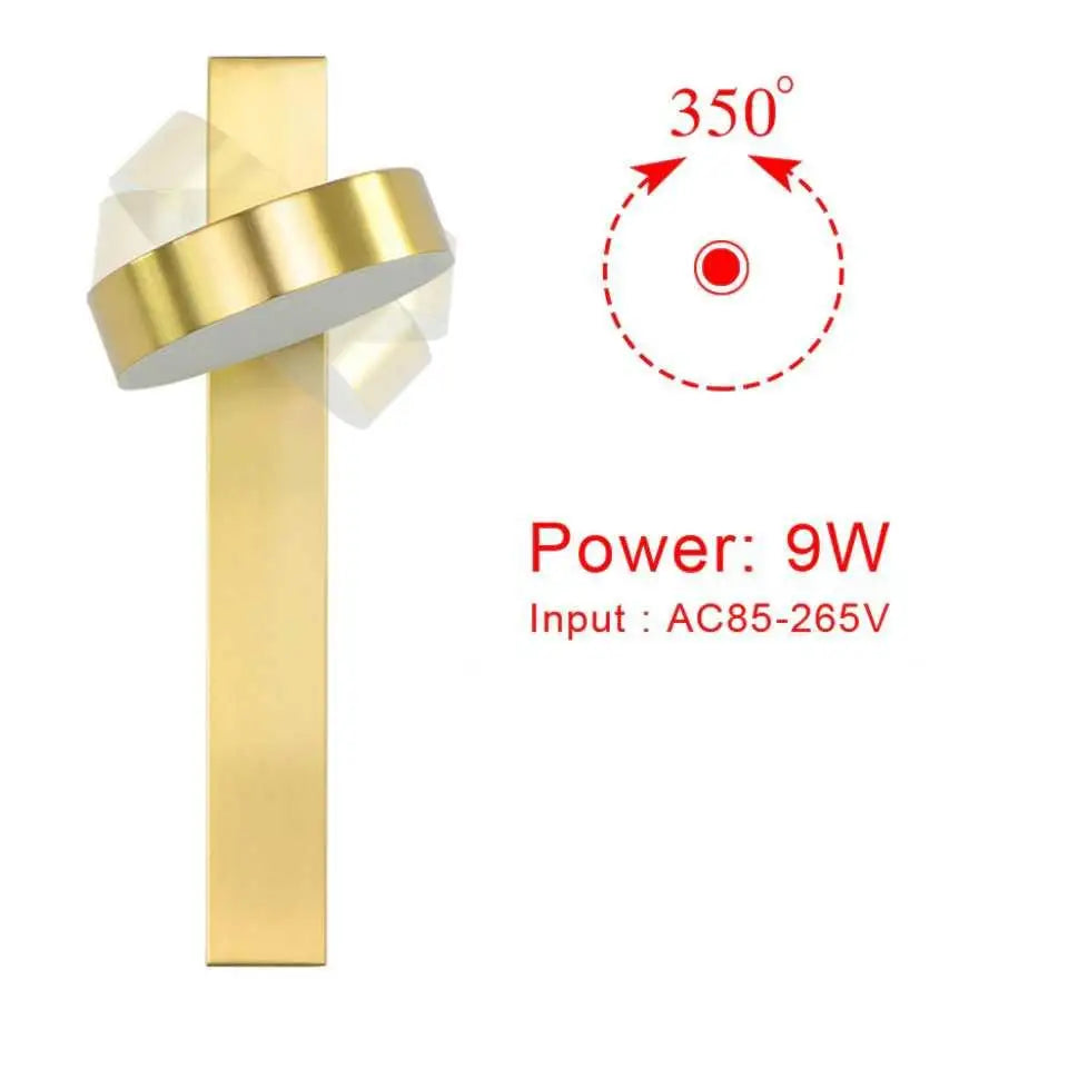 Modern Wall Sconces 350° Adjustable