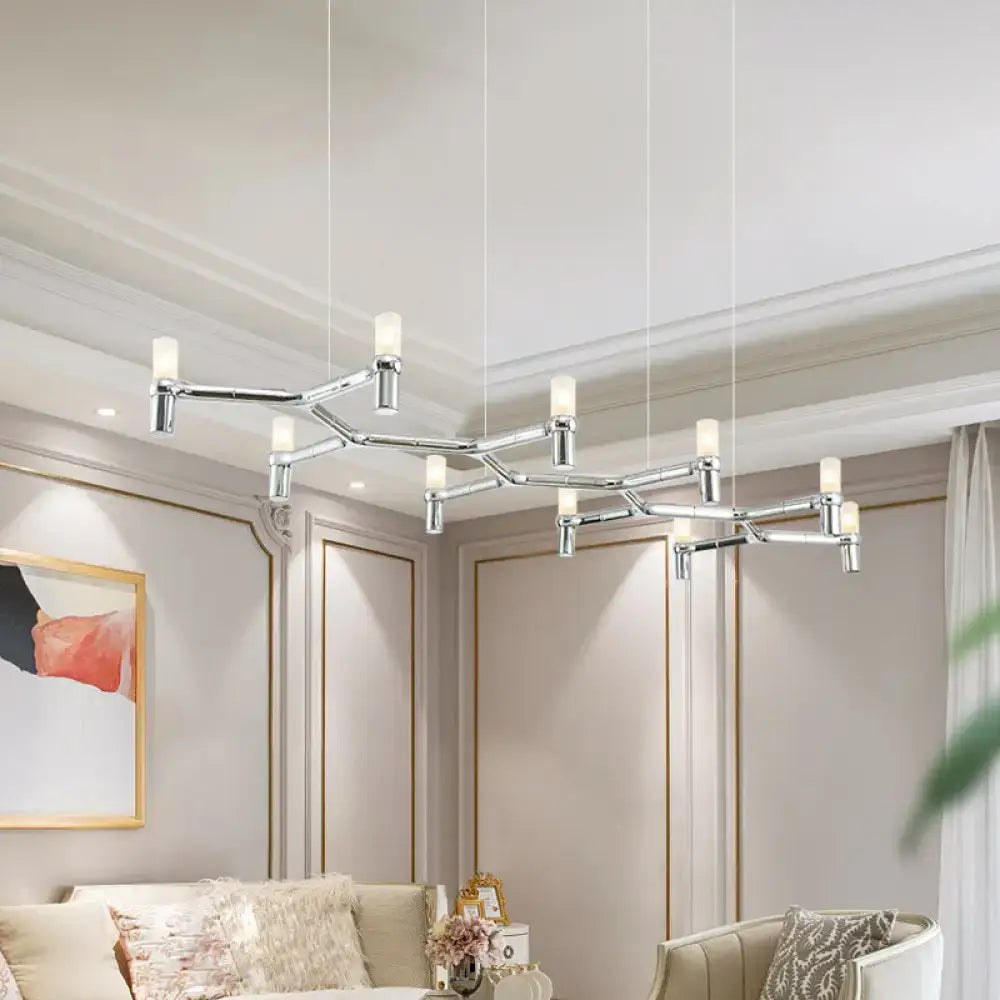 Modern white 10-head aluminum alloy ceiling pendant kitchen light
