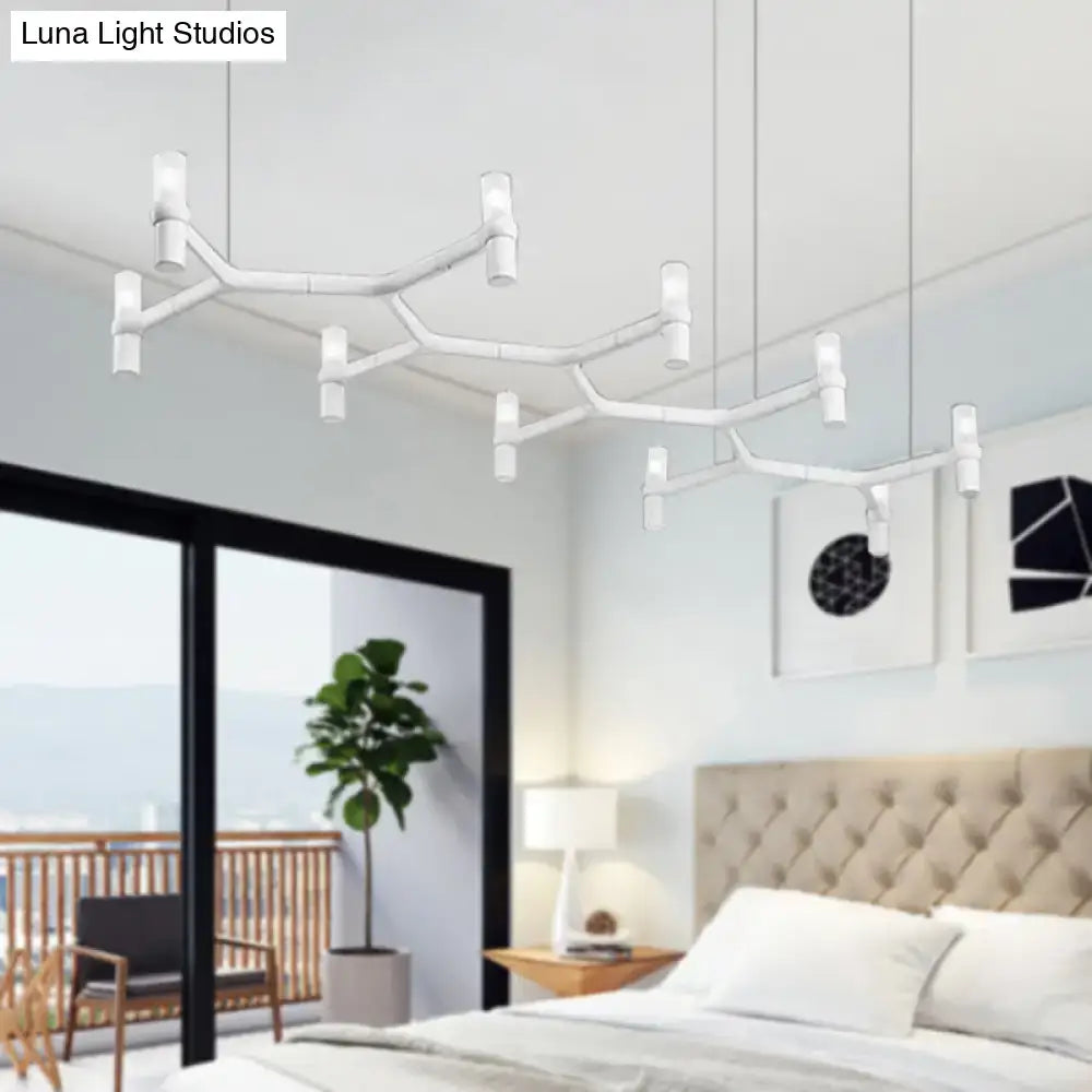 Modern white 10-head aluminum alloy ceiling pendant kitchen light
