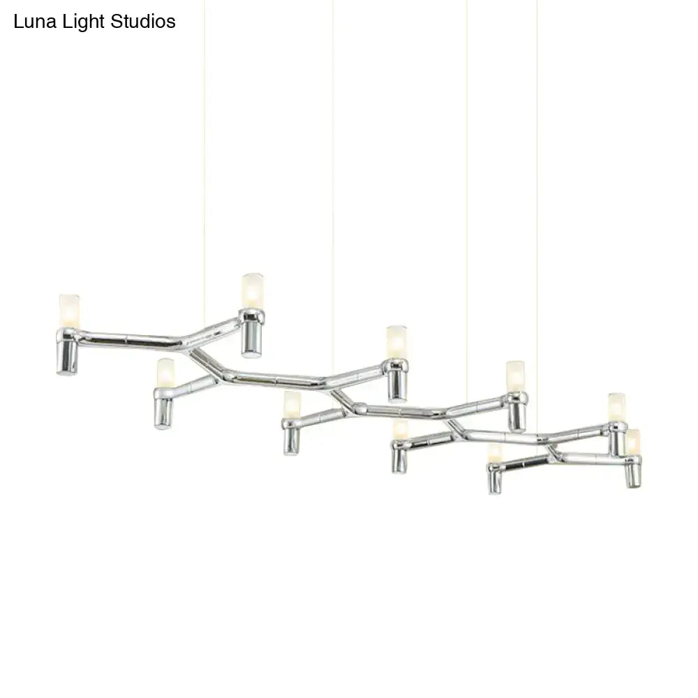 Modern white 10-head aluminum alloy ceiling pendant kitchen light