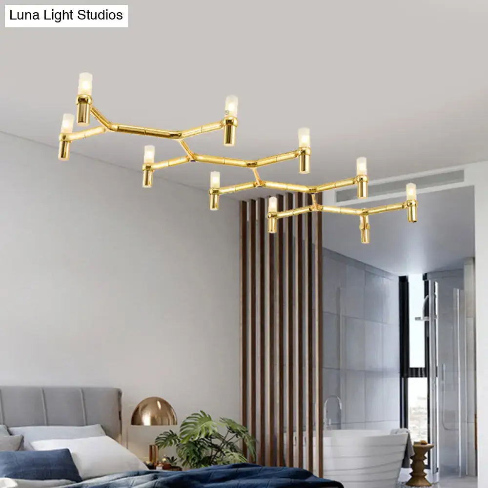 Modern white 10-head aluminum alloy ceiling pendant kitchen light