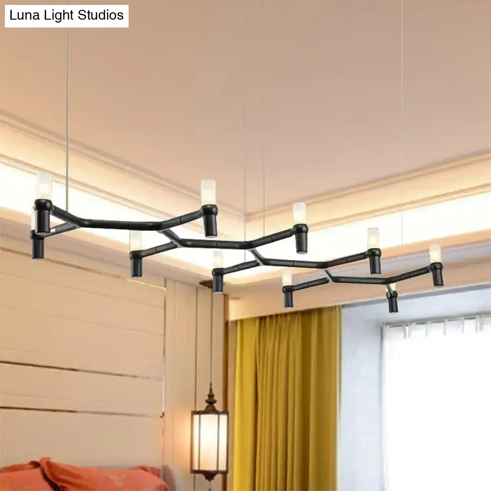 Modern white 10-head aluminum alloy ceiling pendant kitchen light