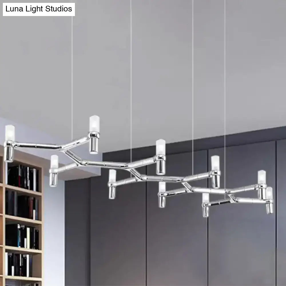 Modern white 10-head aluminum alloy ceiling pendant kitchen light
