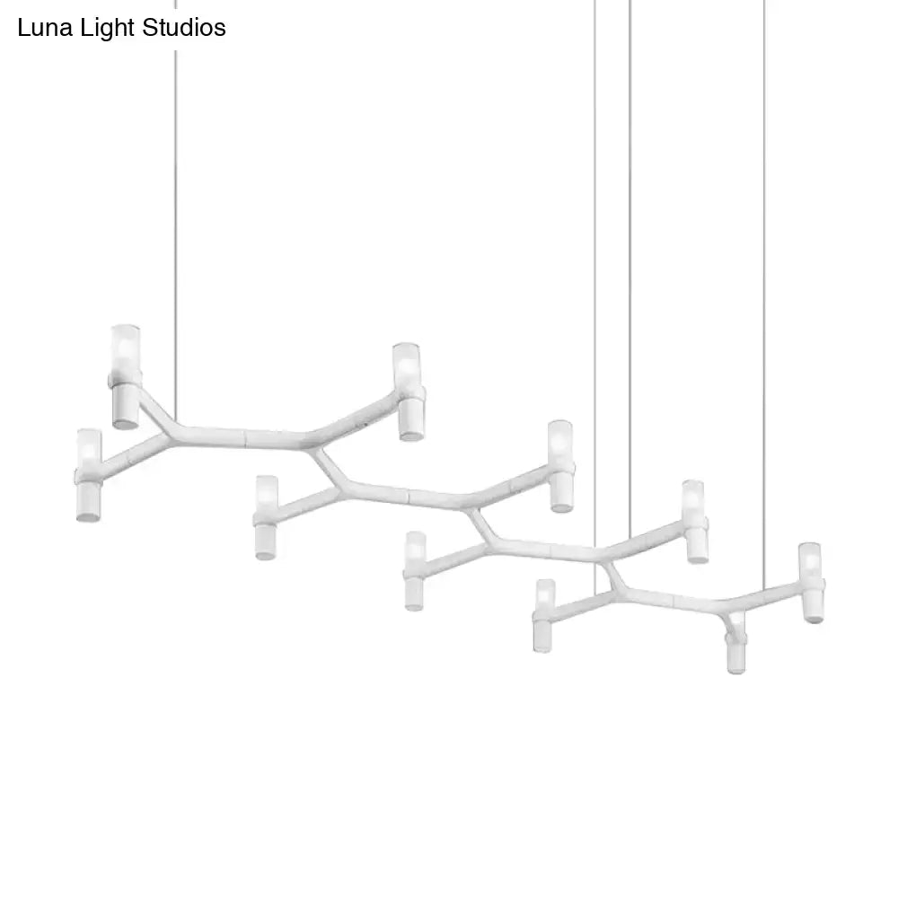 Modern white 10-head aluminum alloy ceiling pendant kitchen light