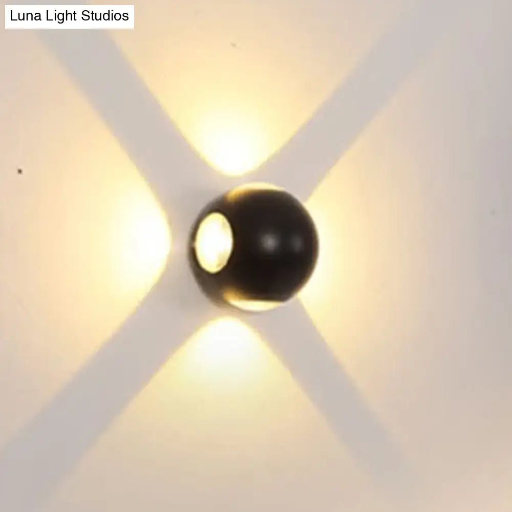 Modern white 4 light dome wall sconce bedroom 110v-120v lamp