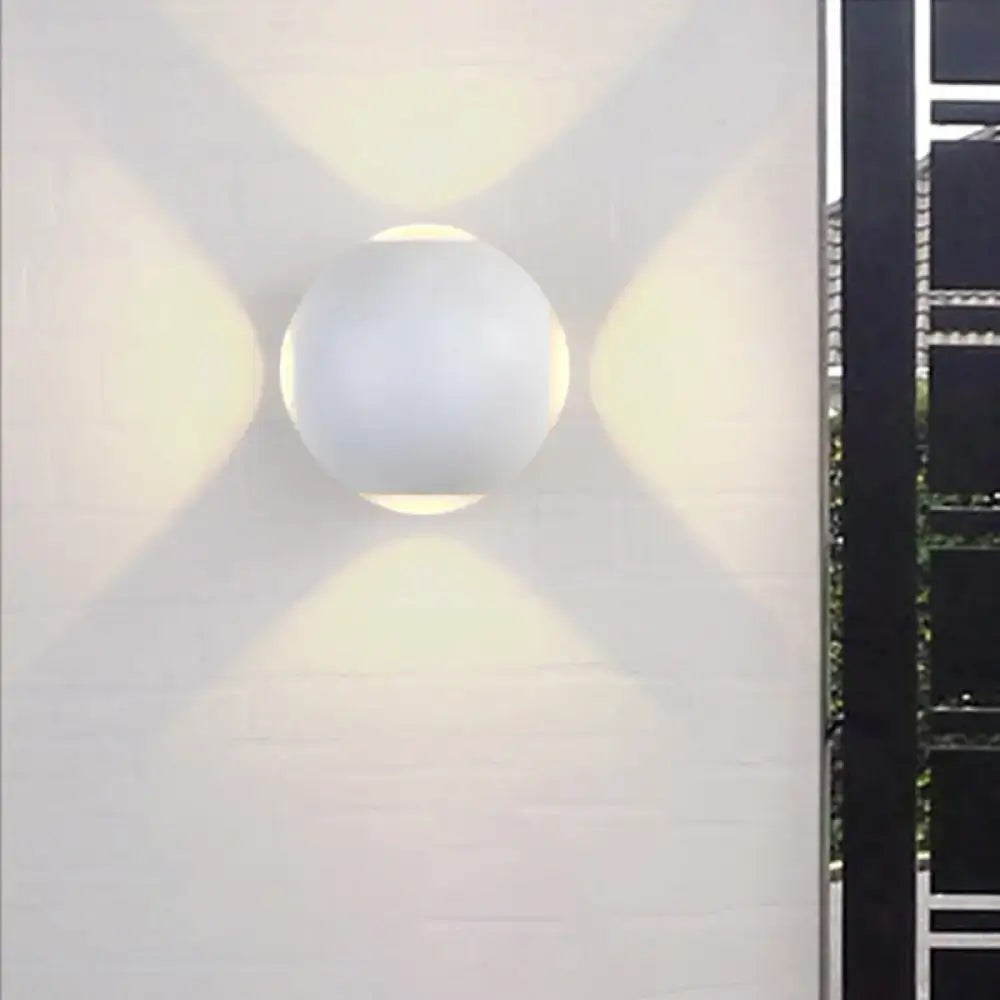 Modern white 4 light dome wall sconce bedroom 110v-120v lamp