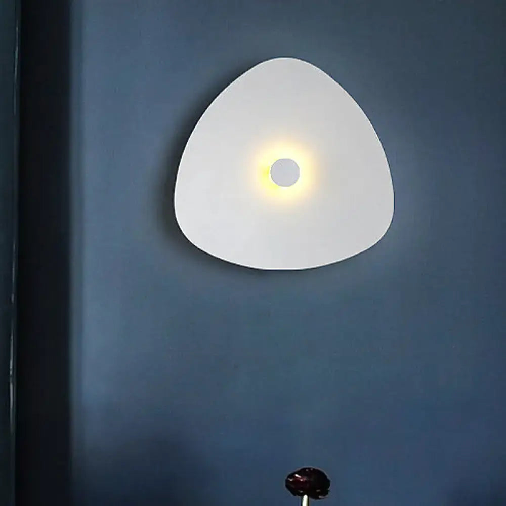 Modern white acrylic flaky sconce light bedroom wall fixture