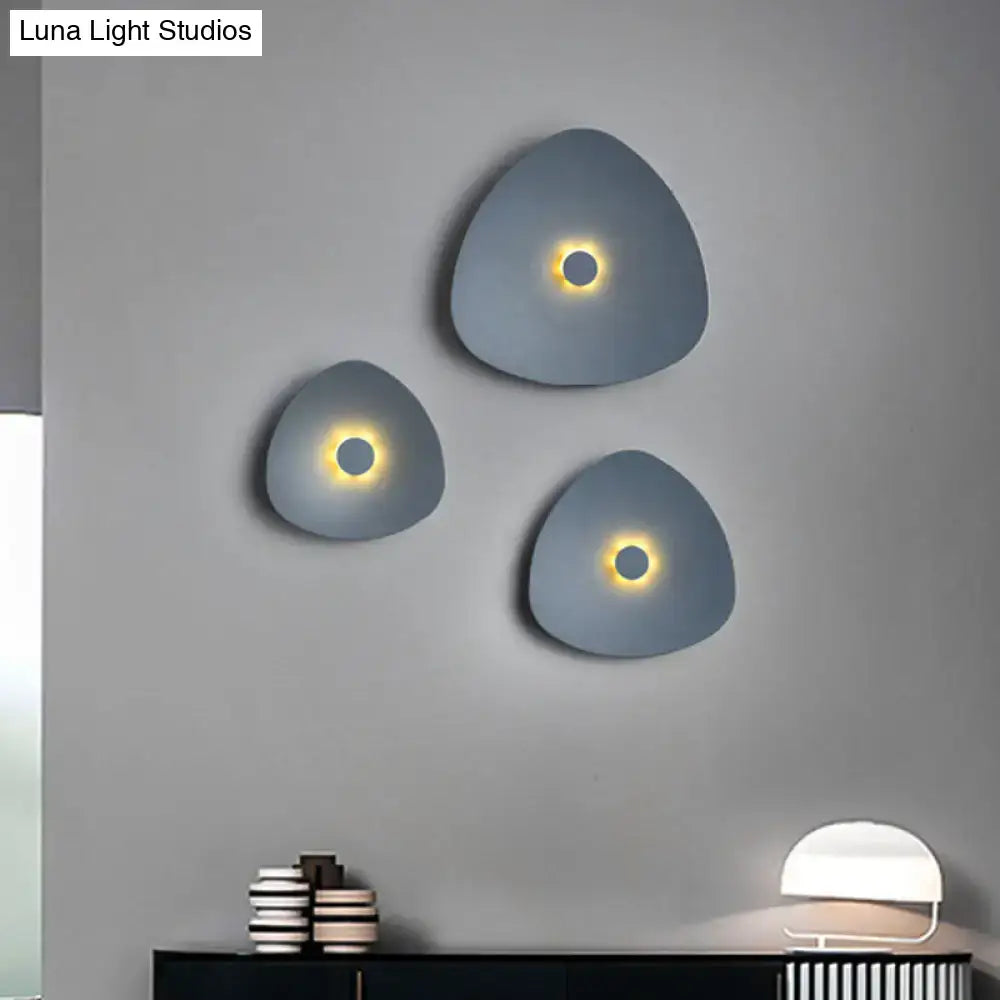 Modern white acrylic flaky sconce light bedroom wall fixture