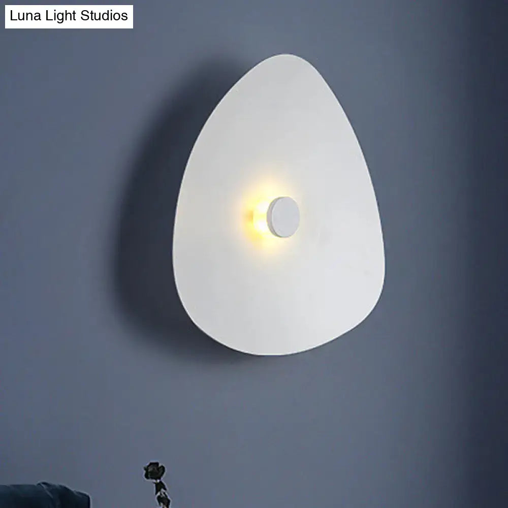 Modern white acrylic flaky sconce light bedroom wall fixture