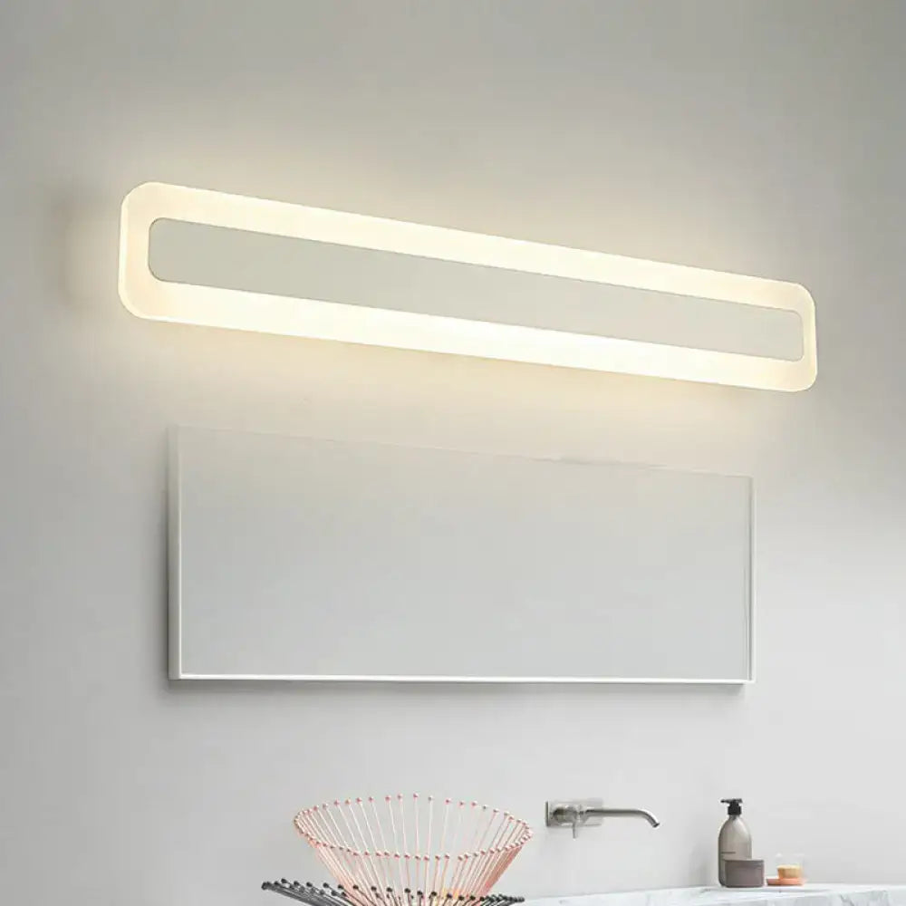 Modern white acrylic led vanity light bathroom sconce 110v-120v