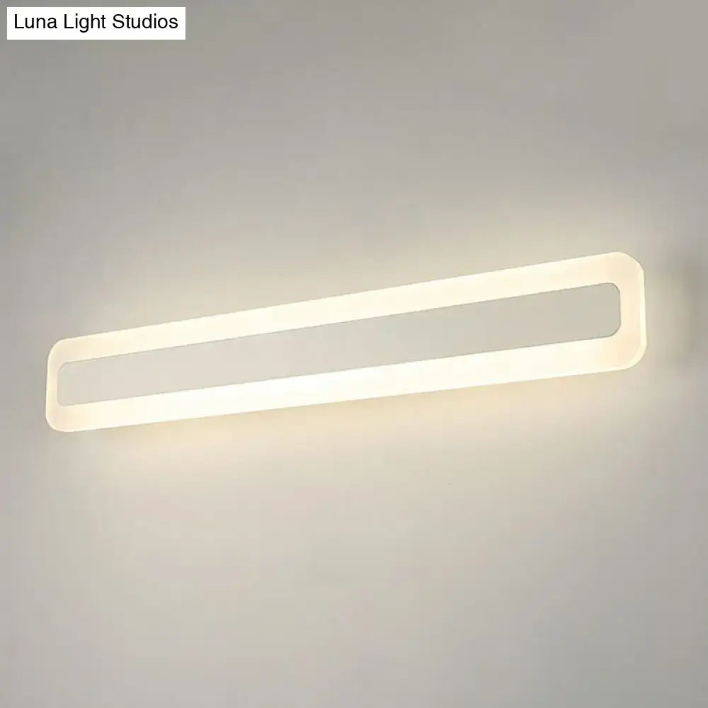 Modern white acrylic led vanity light bathroom sconce 110v-120v