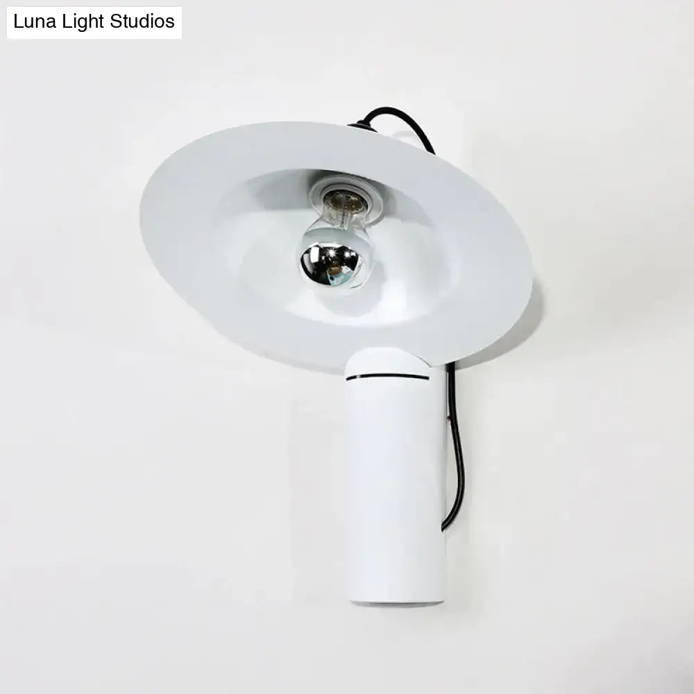 Modern white adjustable wall sconce bedroom reading lamp