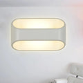 Modern white aluminum led wall sconce bathroom light