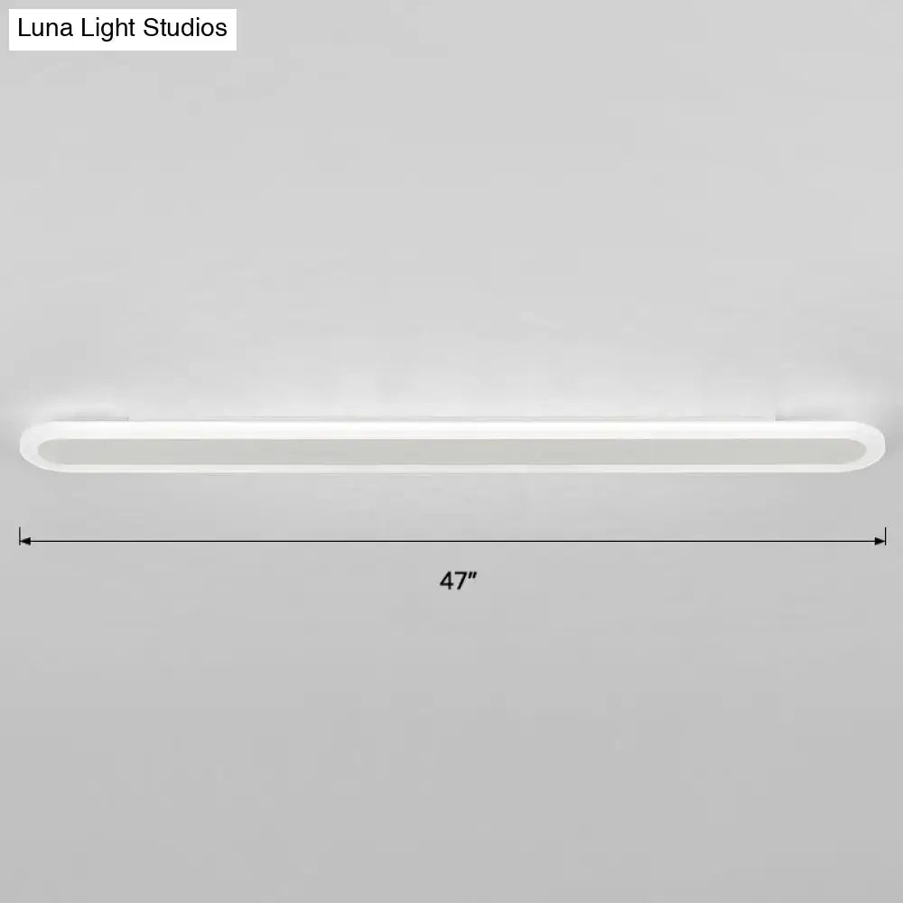 Modern white and black acrylic bar wall lamp corridor light 110v 240v