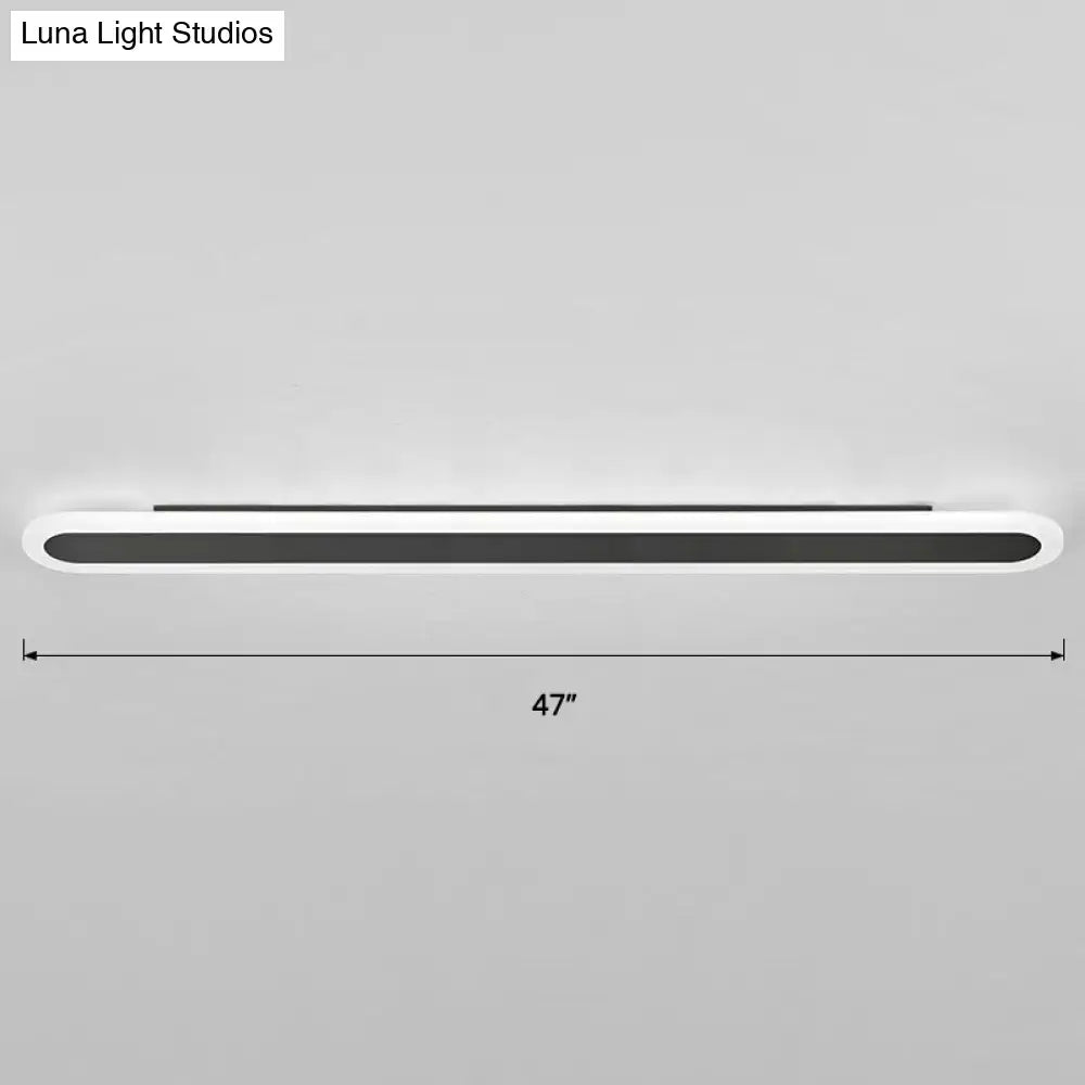 Modern white and black acrylic bar wall lamp corridor light 110v 240v