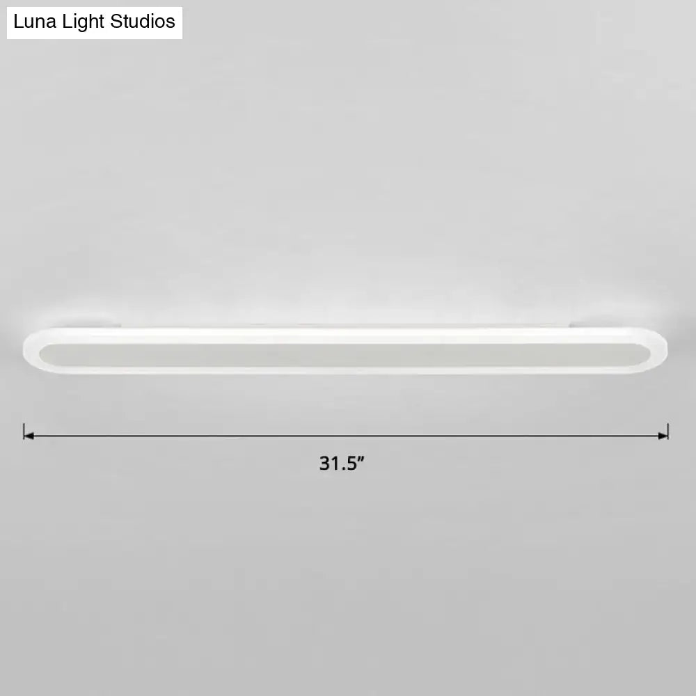Modern white and black acrylic bar wall lamp corridor light 110v 240v
