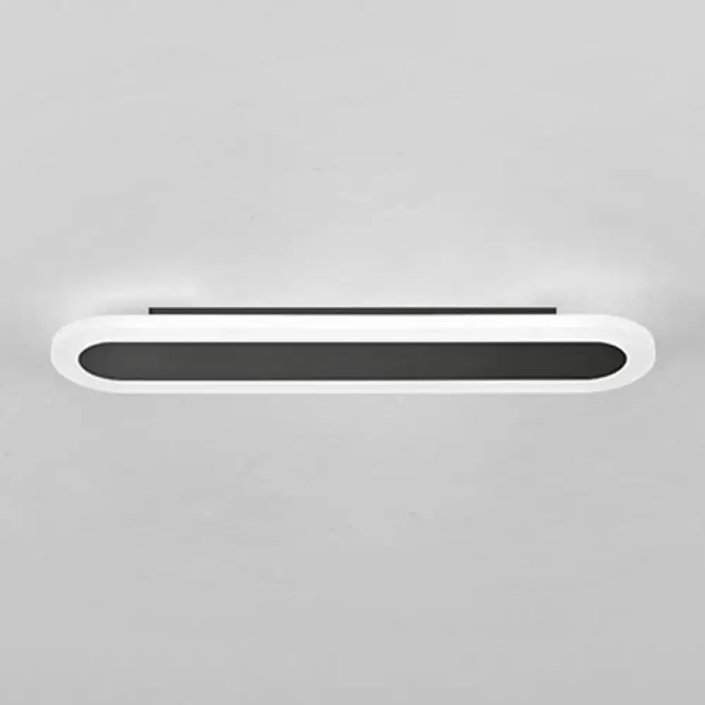Modern white and black acrylic bar wall lamp corridor light 110v 240v
